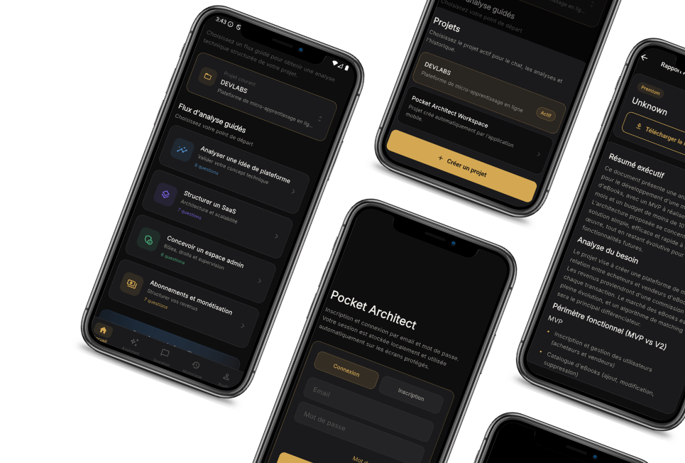 Pocket Architect - application mobile Flutter